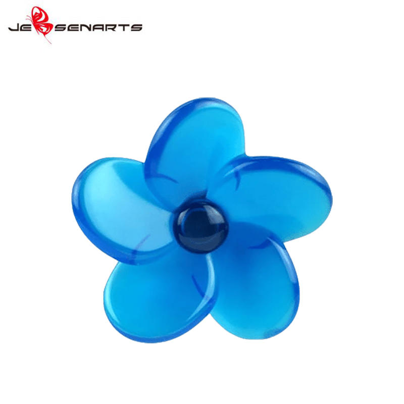 Plastic Flower shape vent clip scented car perfume holder vehicle air freshener V09