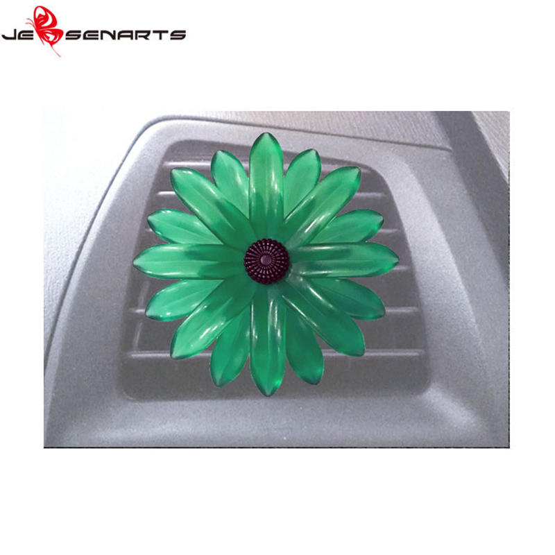 Custom brands car air freshener clip oem fragrance Plastic  daisy flower car vent perfume holder V10