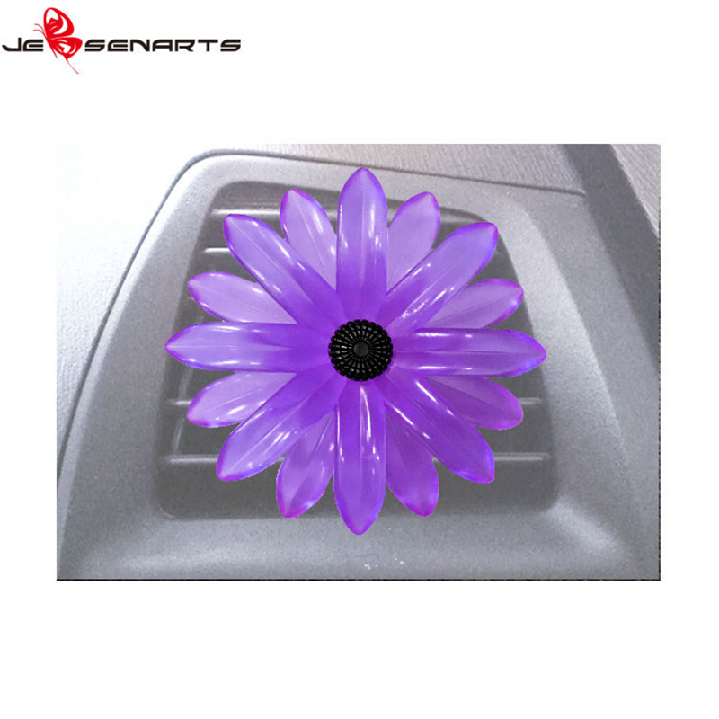 Custom brands car air freshener clip oem fragrance Plastic  daisy flower car vent perfume holder V10-6