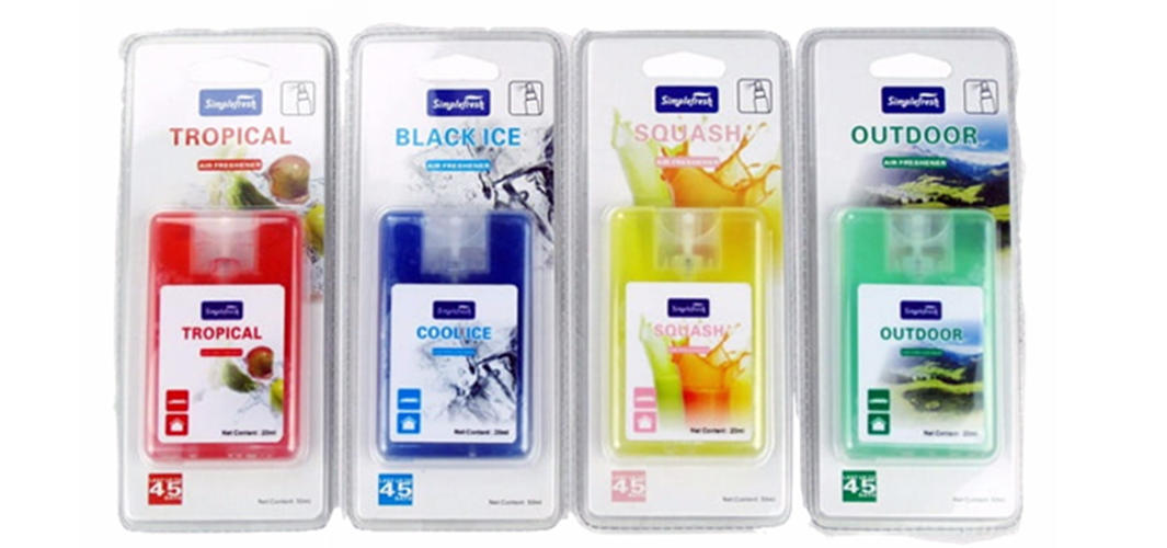 Card shape car air freshener spray perfume unscented car air freshener S02